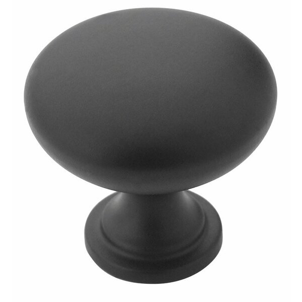 Amerock KNOB 1-1/4in. FLAT BLACK BP53005FB